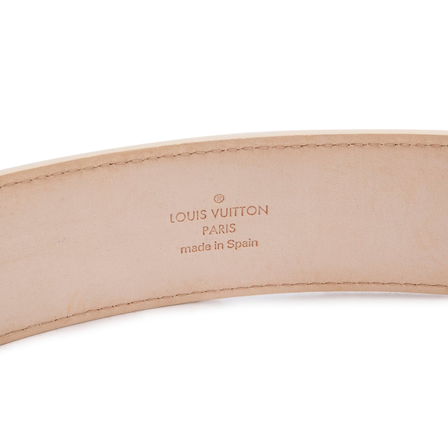 Louis Vuitton Damier Azue Canvas LV Initials 40 MM Belt 95 38