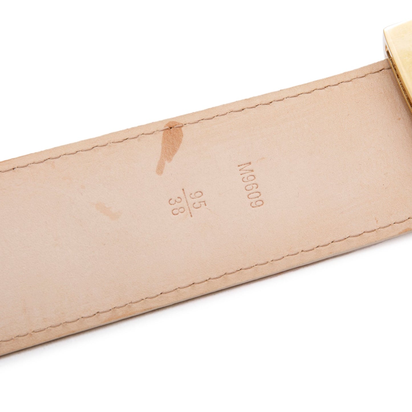 Louis Vuitton Damier Azue Canvas LV Initials 40 MM Belt 95 38