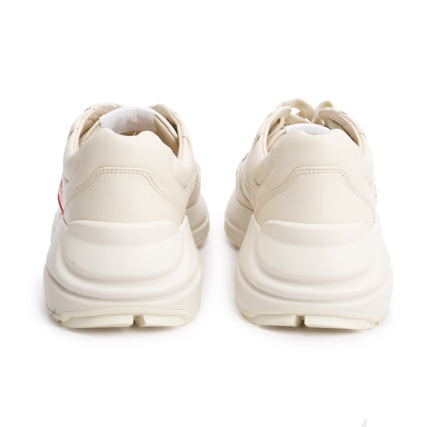 Gucci Beige Leather GG Apple Rhyton Sneakers, Size 37.5