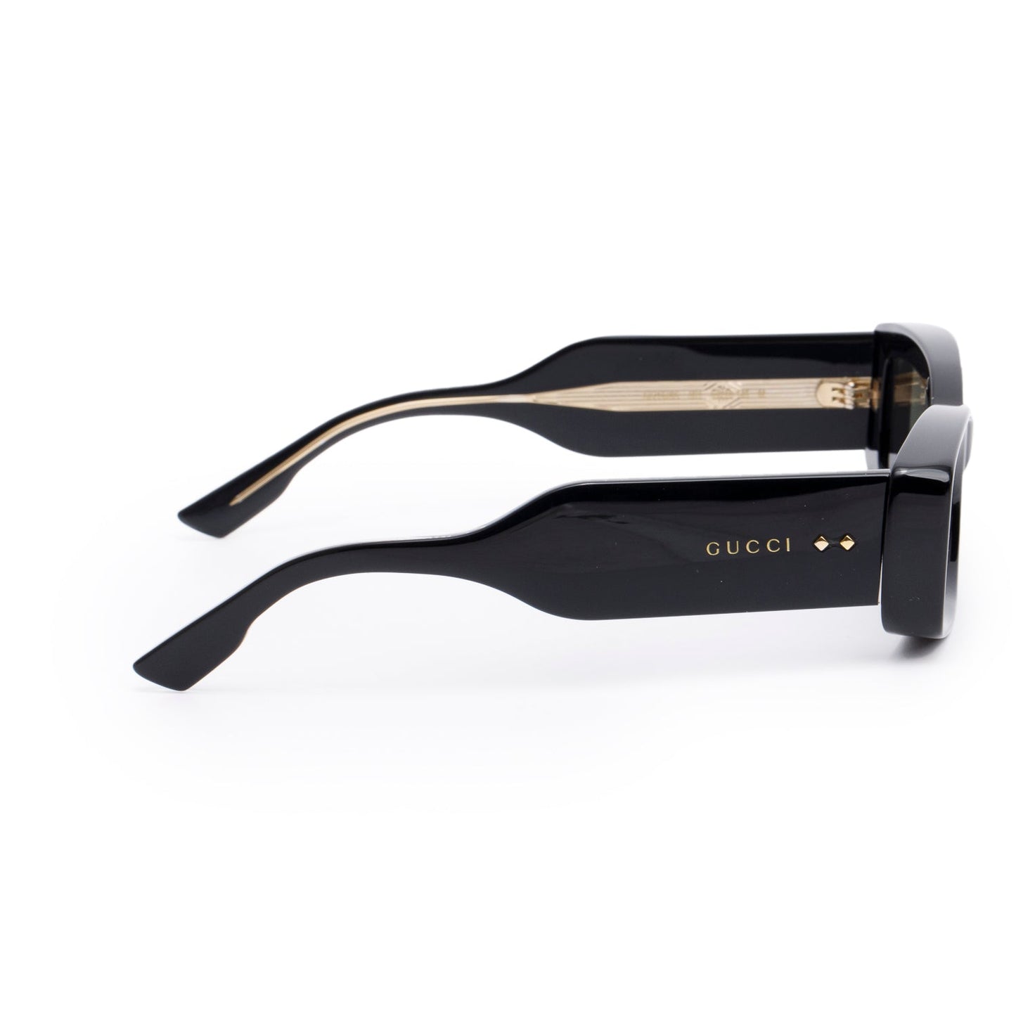 Gucci GG1528S Black Acetate Rectangle Sunglasses