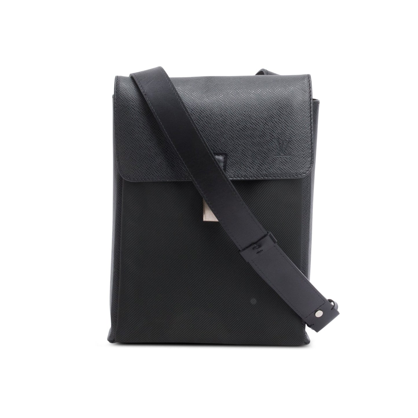 Louis Vuitton Black Taiga Yaranga Crossbody Bag