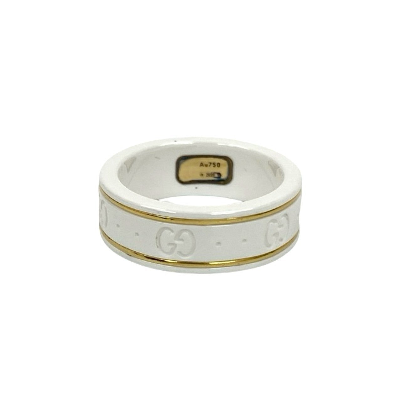 GUCCI Ring ceramic white Icon ring