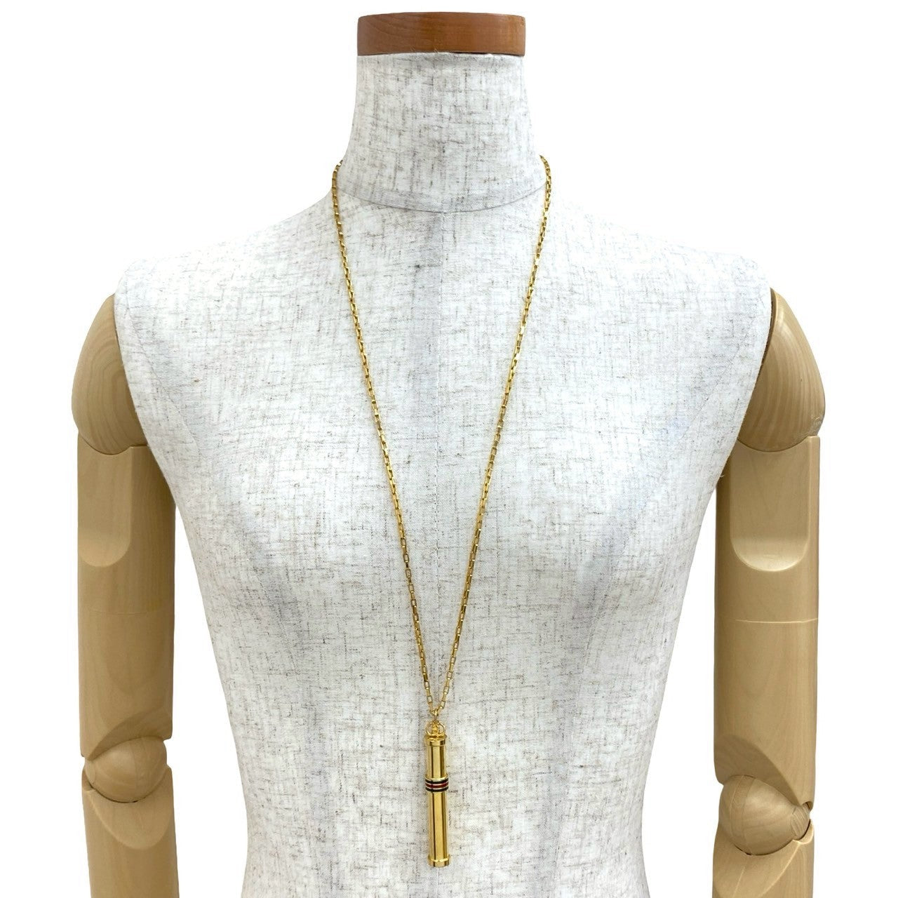 GUCCI Necklace Gold Plated gold Sherry line Perfume Bottle Necklace