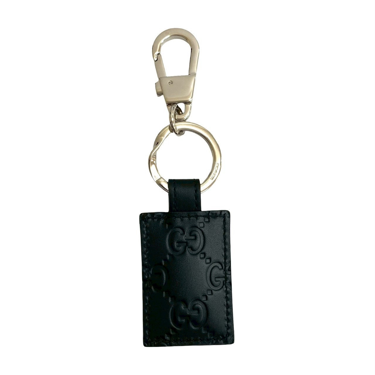 GUCCI key ring leather black Sima Dorian