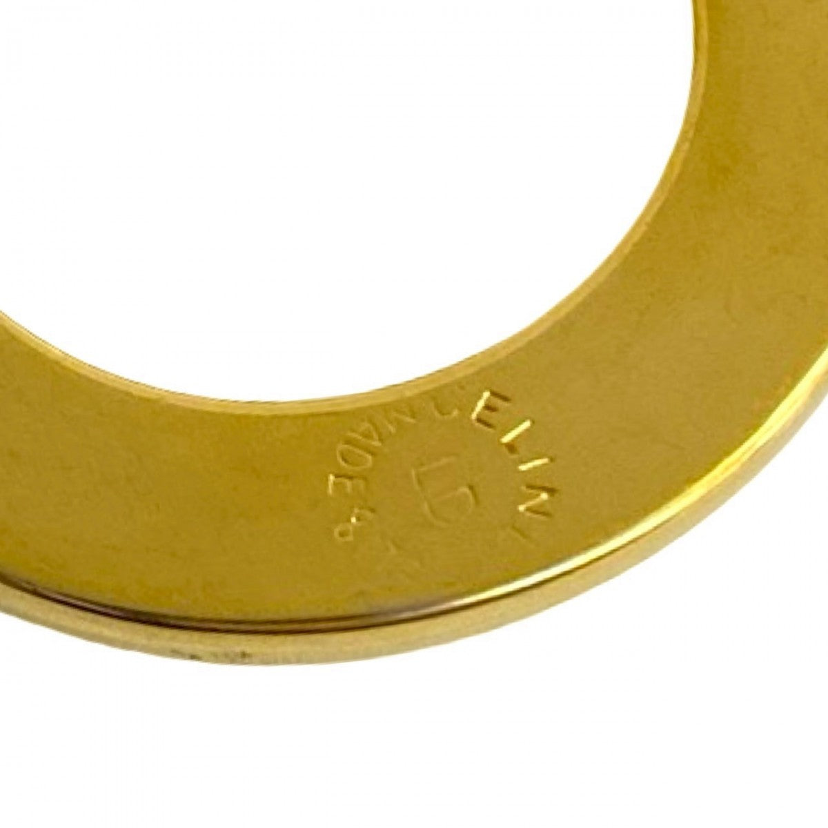 CELINE Key ring Gold Plated gold