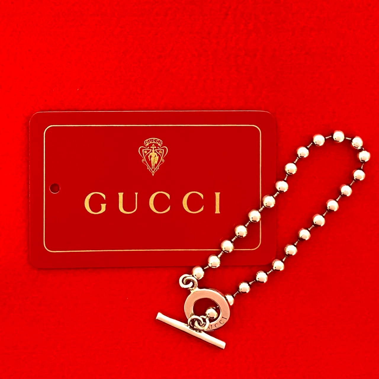 GUCCI bracelet Silver925 Silver ball chain bracelet