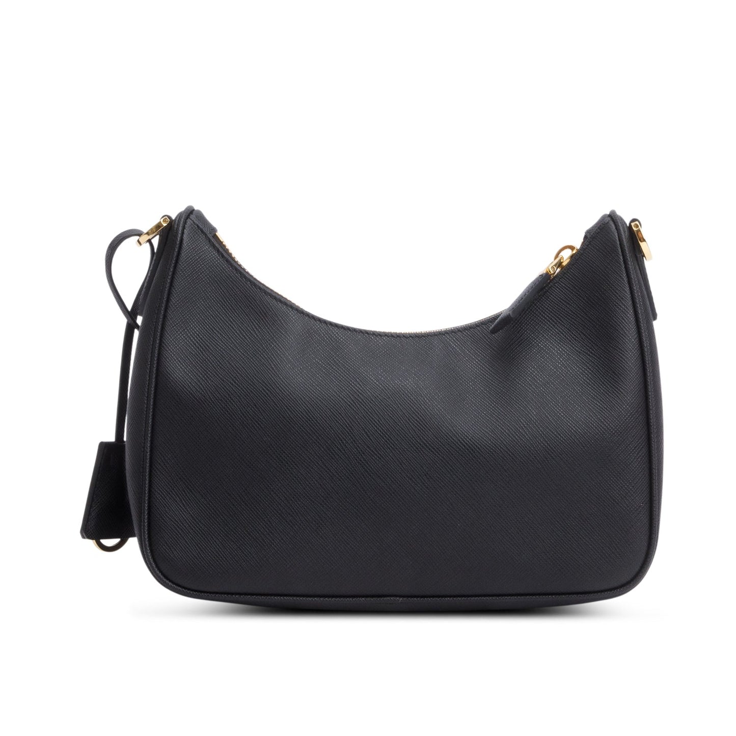 Prada Black Saffiano Lux Mini Re-Edition Shoulder Bag