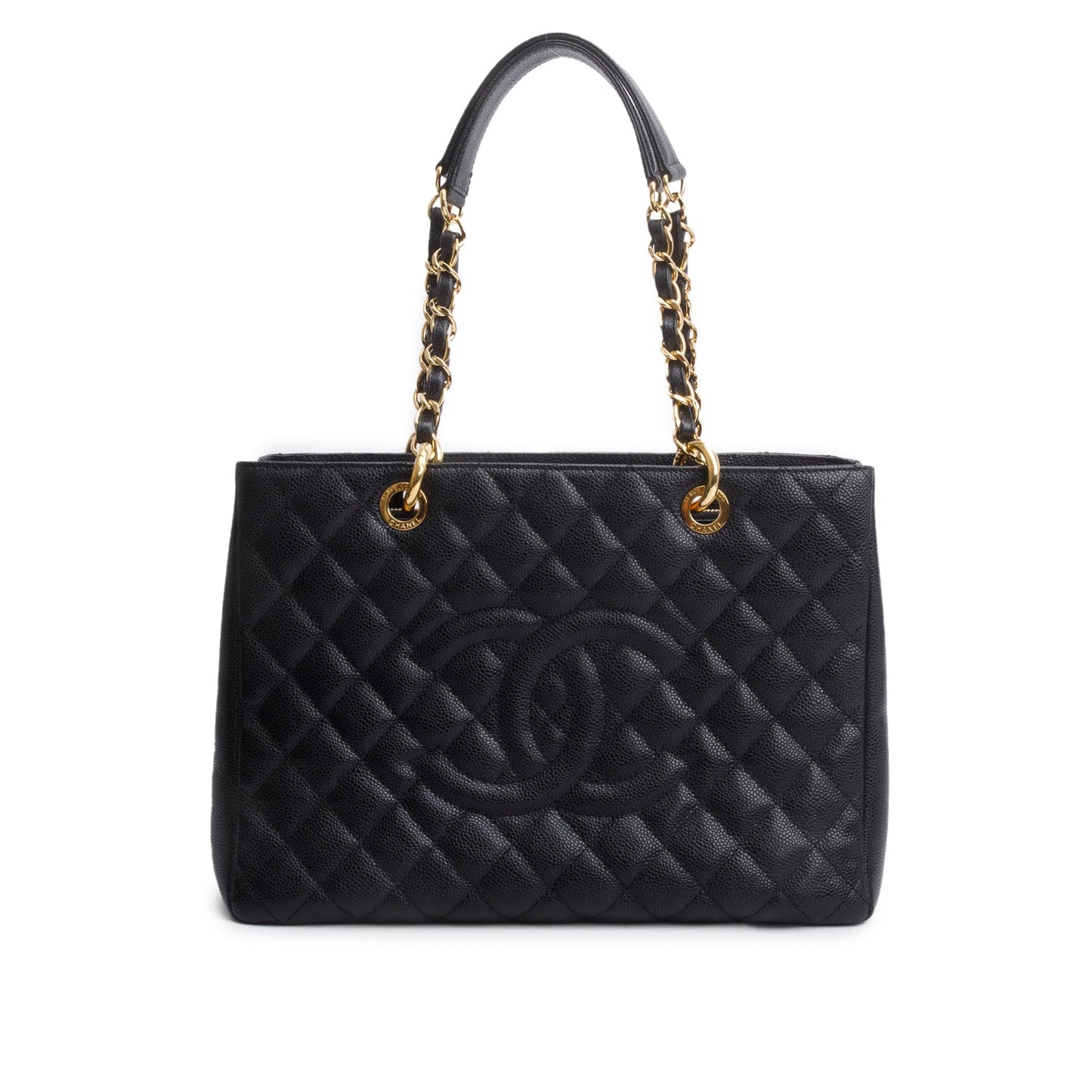 Chanel Black Caviar Leather Grand Shopping Tote (GST)