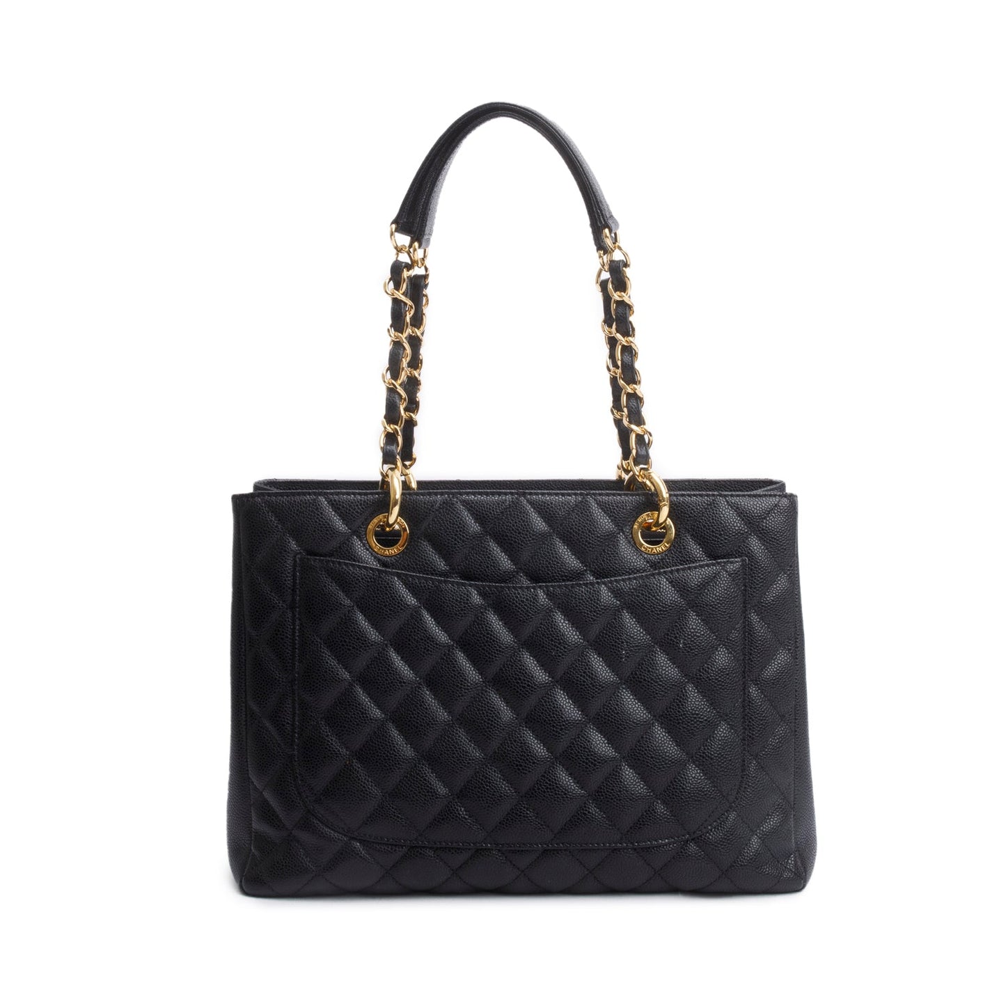 Chanel Black Caviar Leather Grand Shopping Tote (GST)