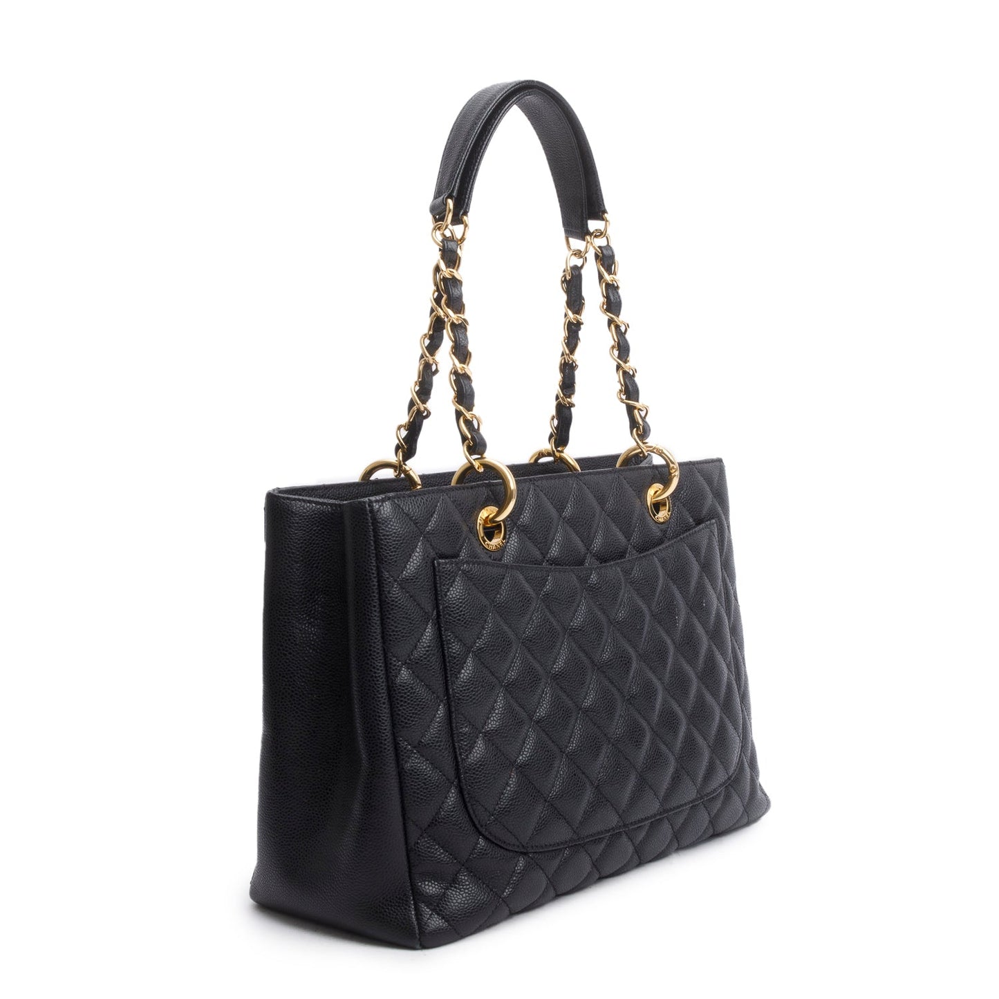 Chanel Black Caviar Leather Grand Shopping Tote (GST)