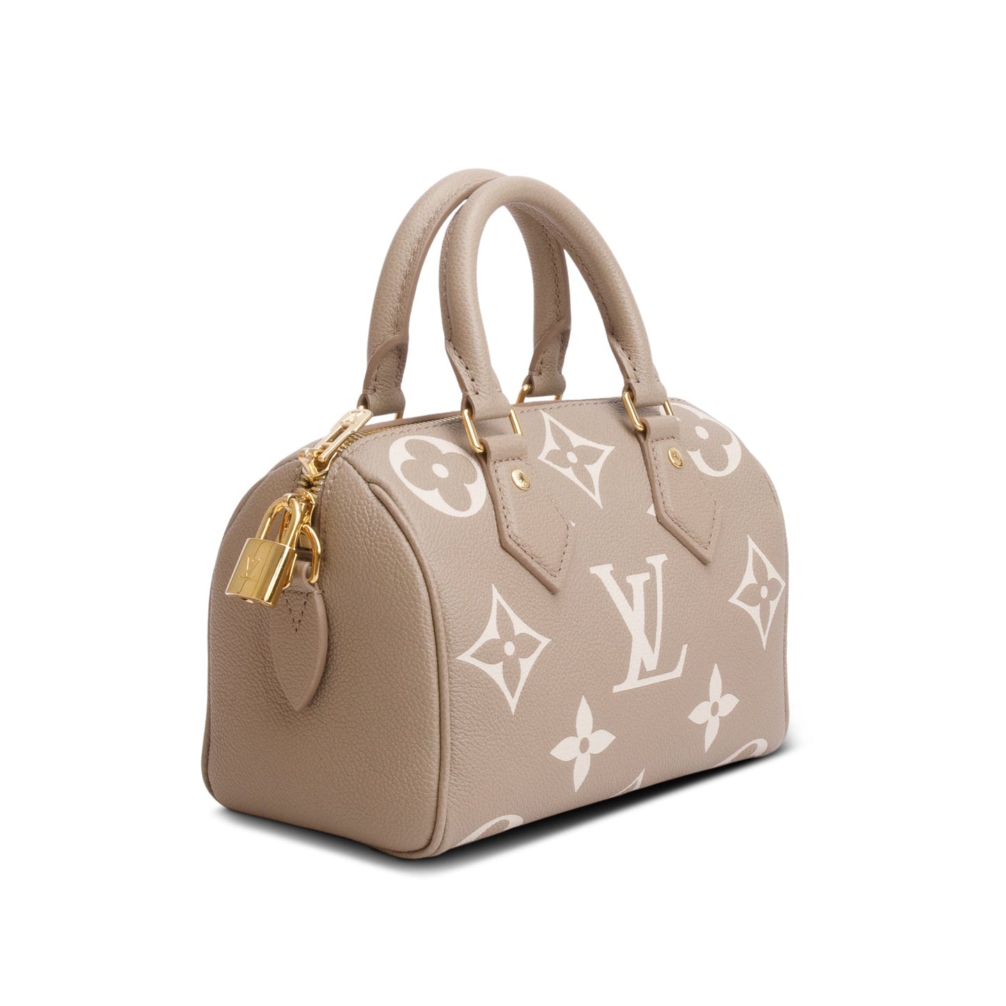 Louis Vuitton 2025 Taupe Empreinte Monogram Giant Speedy Bandouliere 20