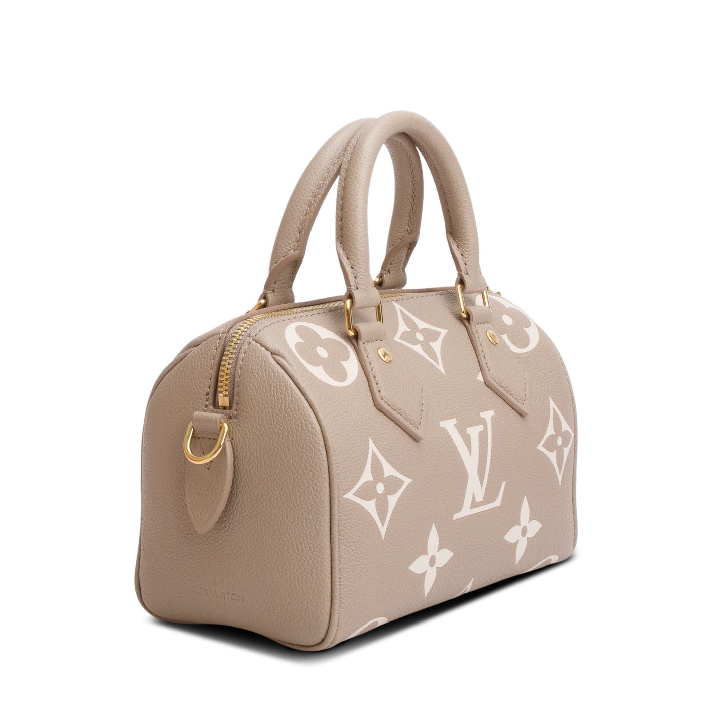 Louis Vuitton 2025 Taupe Empreinte Monogram Giant Speedy Bandouliere 20