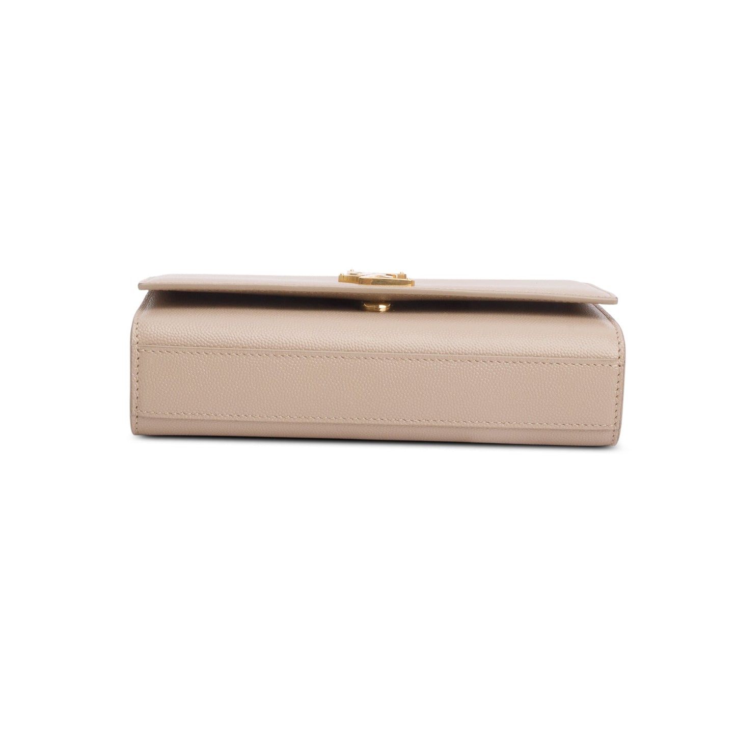 Saint Laurent 2022 Beige Grain De Poudre Small Monogram Kate Satchel