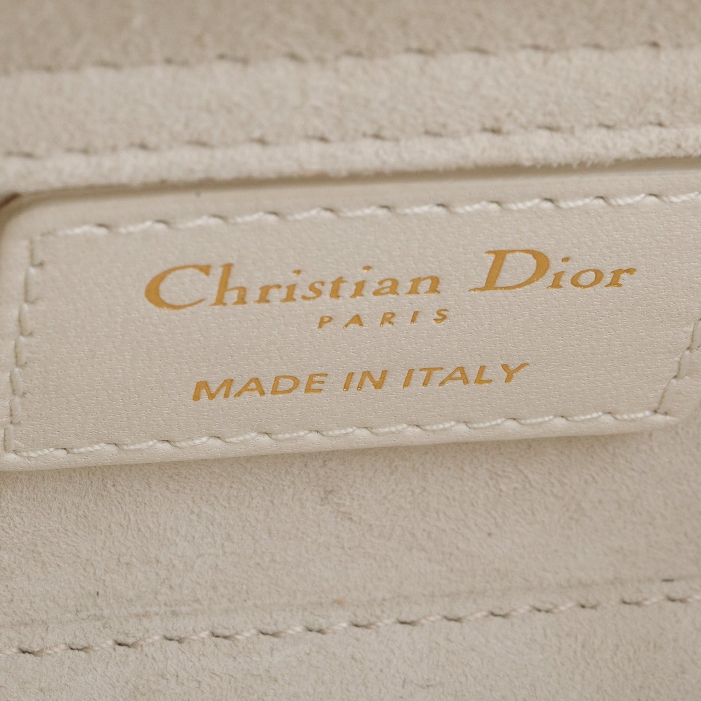 Christian Dior 2024 White Lambskin Cannage Micro Lady D-Joy