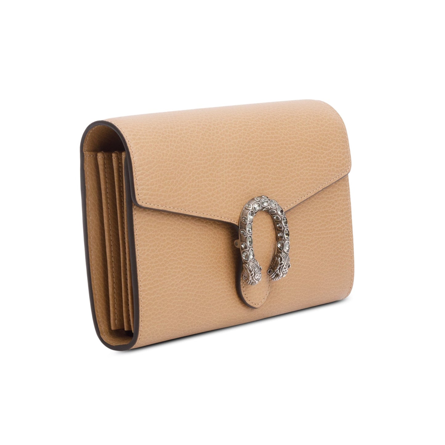 Gucci Brown Leather Mini Dionysus Wallet on Chain