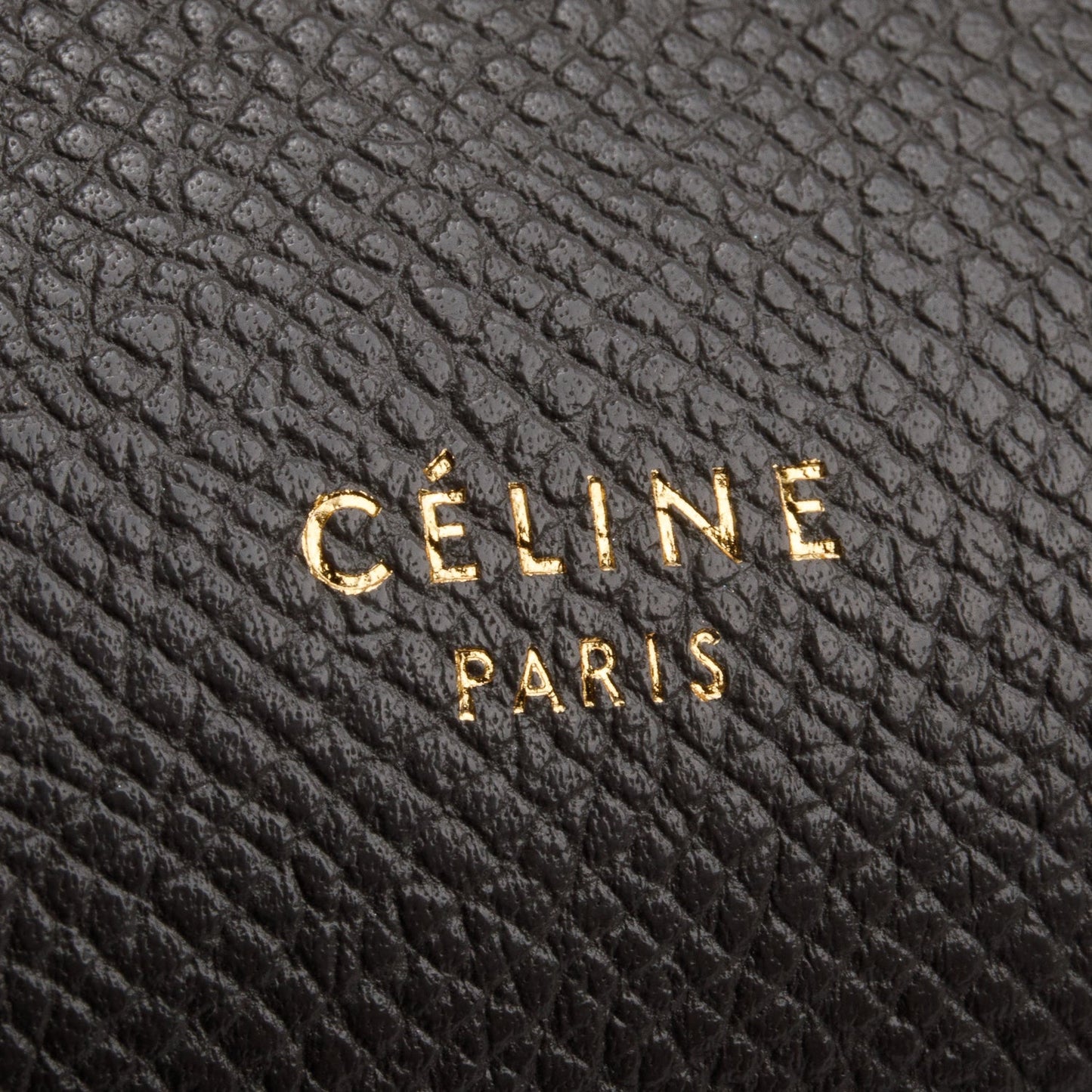 Celine Grey Grained Calfskin Micro Belt Bag