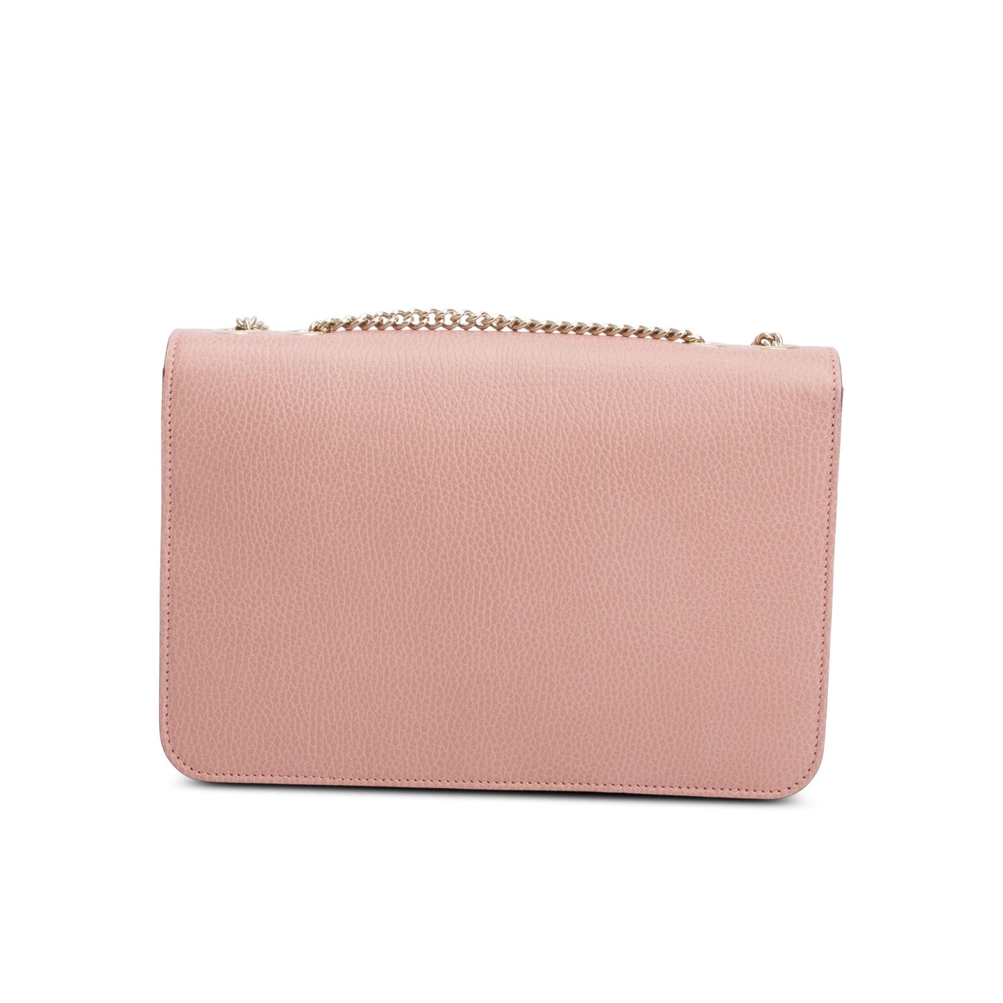 Gucci Pink Calfskin Leather Medium Dollar Interlocking GG Shoulder Bag