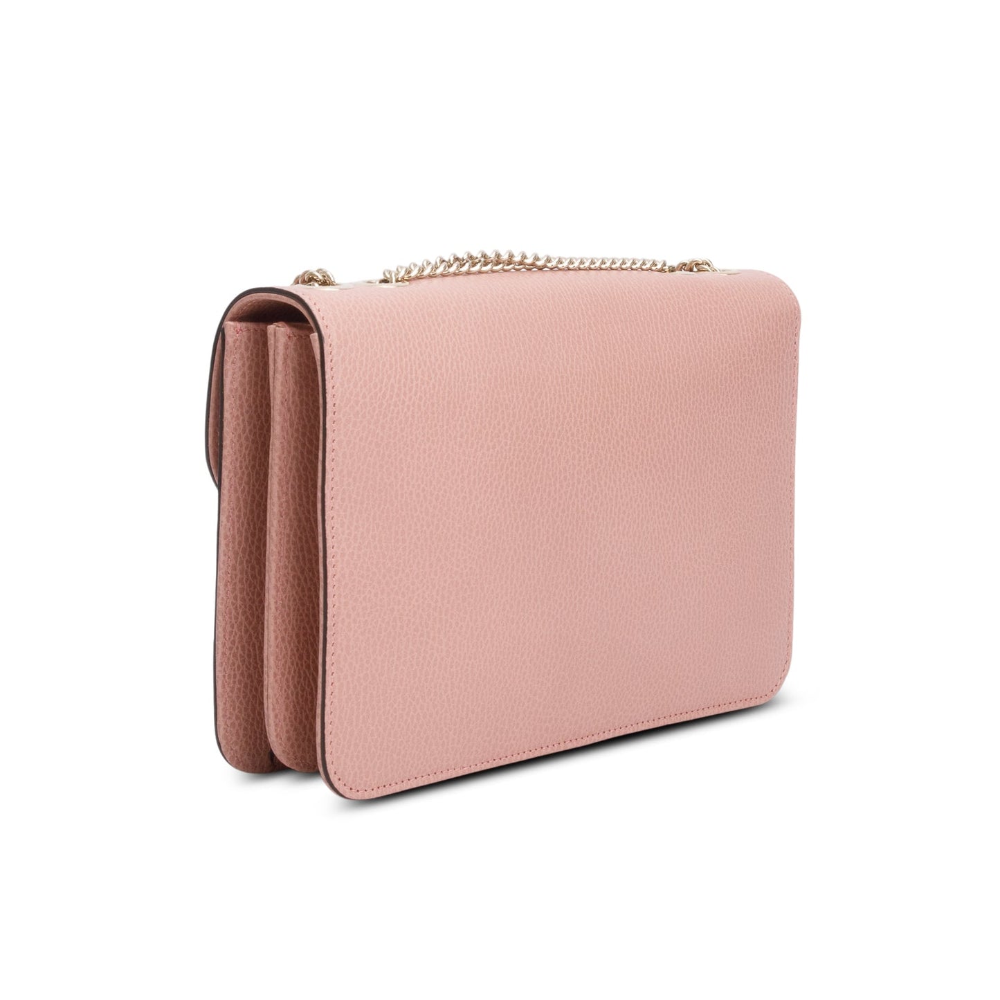 Gucci Pink Calfskin Leather Medium Dollar Interlocking GG Shoulder Bag