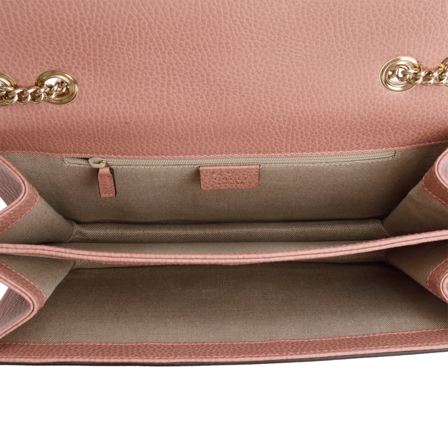Gucci Pink Calfskin Leather Medium Dollar Interlocking GG Shoulder Bag