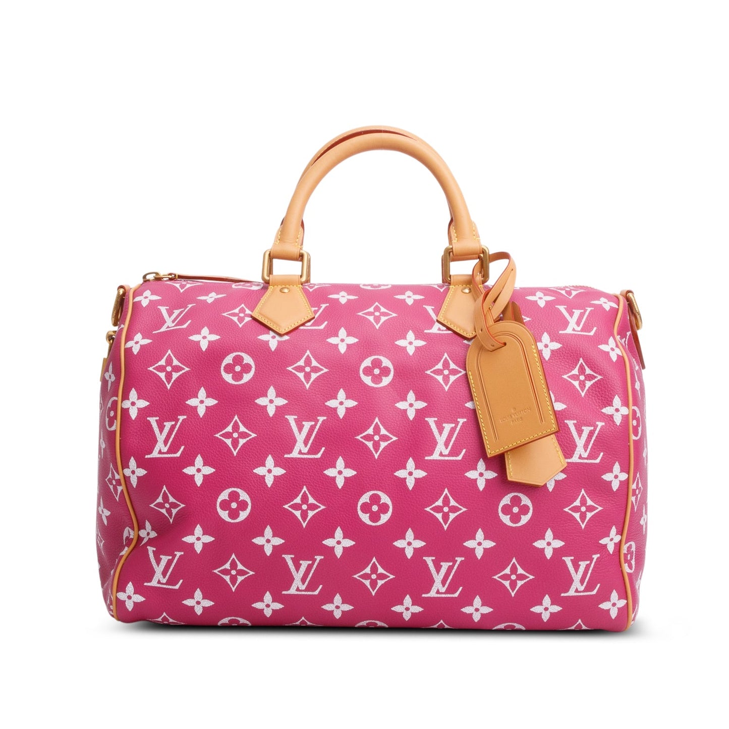 Louis Vuitton Pink Monogram Calf Leather Speedy P9 Bandouliere 40