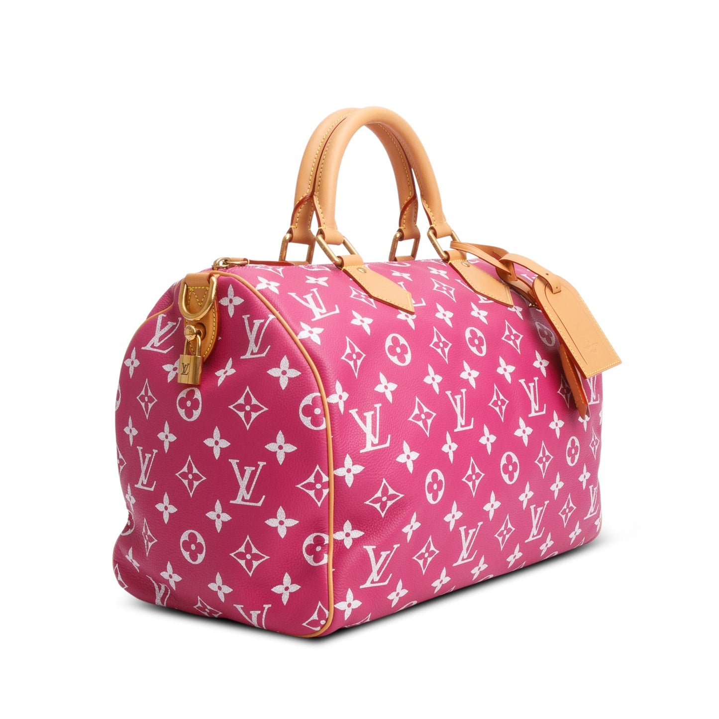 Louis Vuitton Pink Monogram Calf Leather Speedy P9 Bandouliere 40