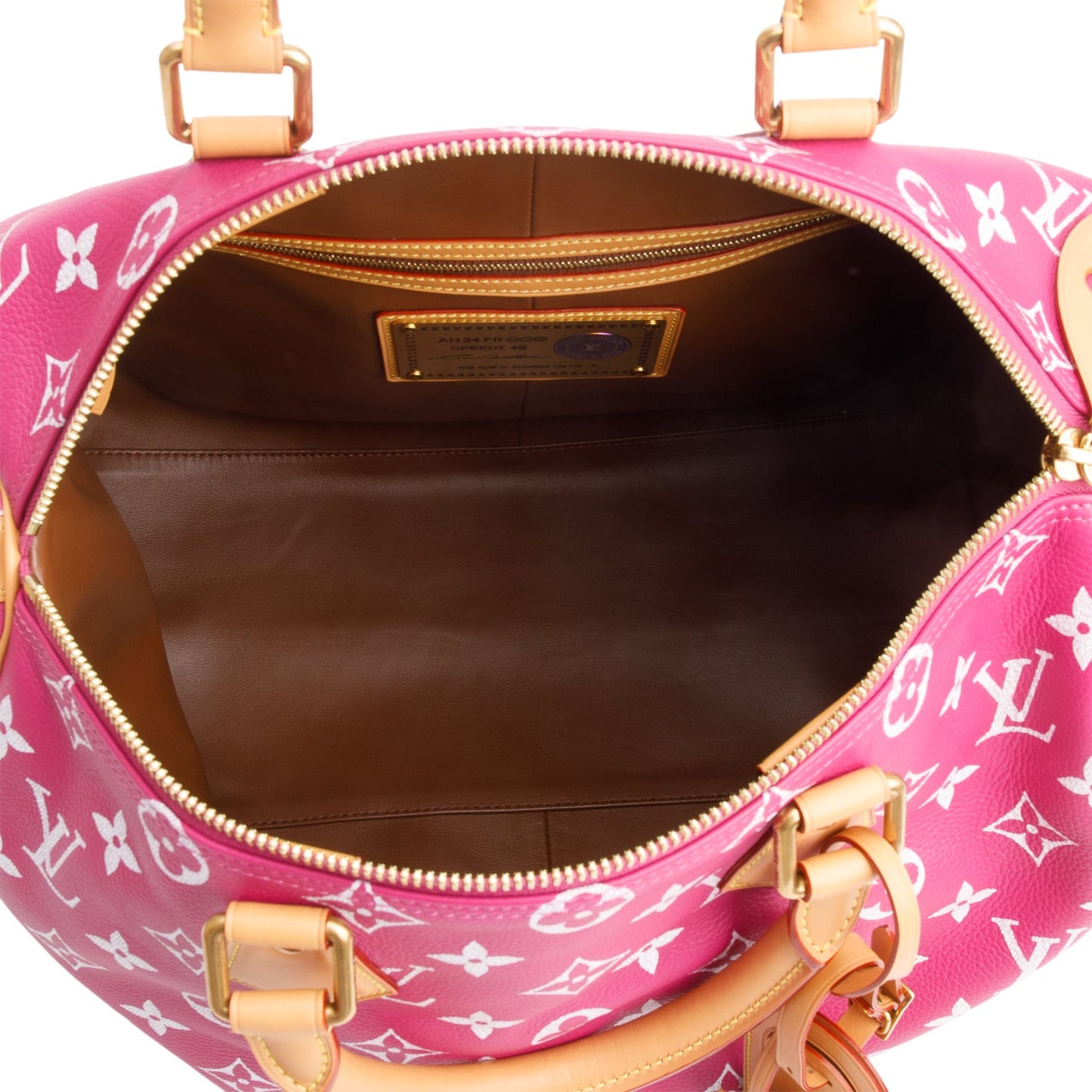 Louis Vuitton Pink Monogram Calf Leather Speedy P9 Bandouliere 40