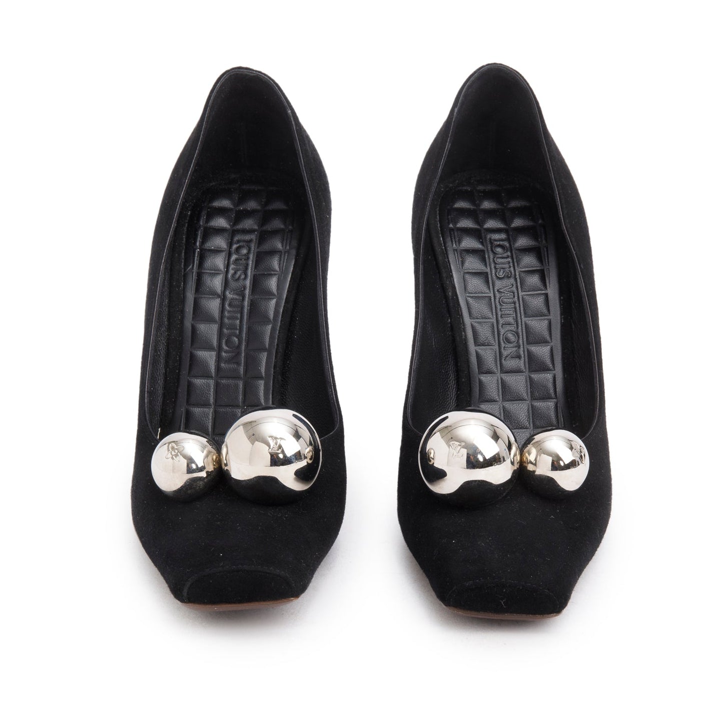 Louis Vuitton Black Suede Betty Pumps, Size 35.5
