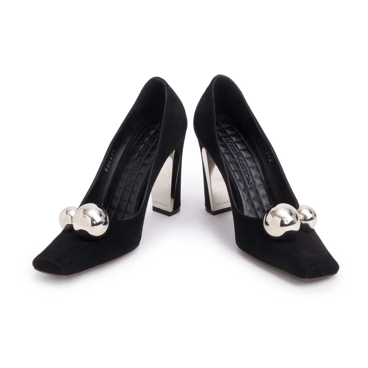 Louis Vuitton Black Suede Betty Pumps, Size 35.5