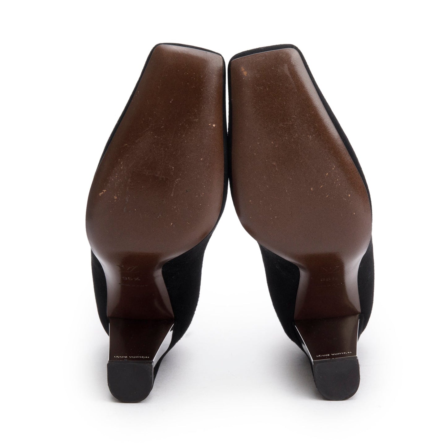 Louis Vuitton Black Suede Betty Pumps, Size 35.5