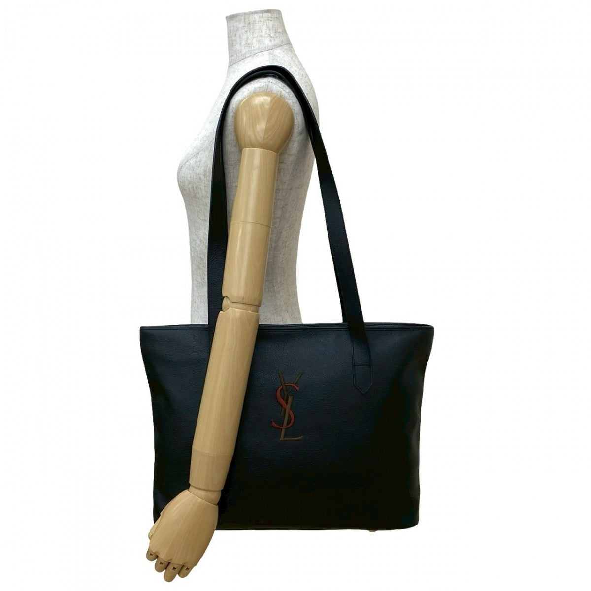 YVES SAINT LAURENT Tote Bag leather black