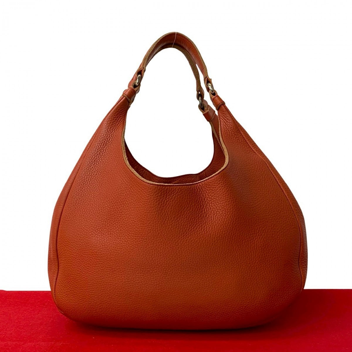 BOTTEGAVENETA Handbag leather Orange