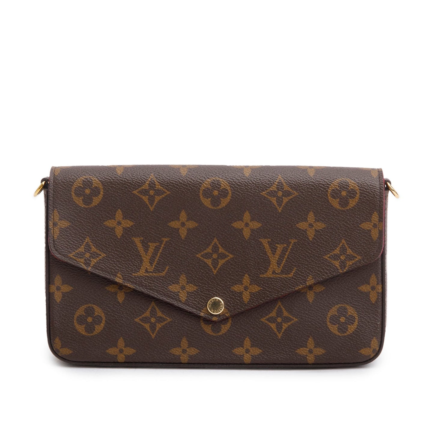 Louis Vuitton Fuschia Monogram Pochette Felicie Wallet on Chain