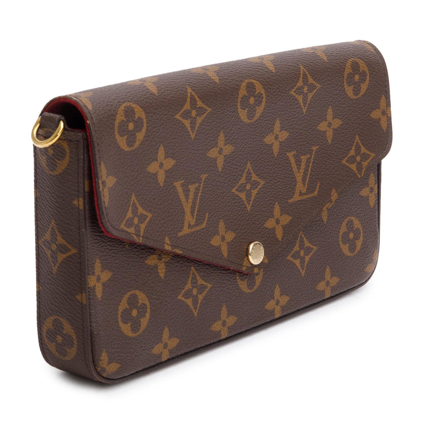 Louis Vuitton Fuschia Monogram Pochette Felicie Wallet on Chain
