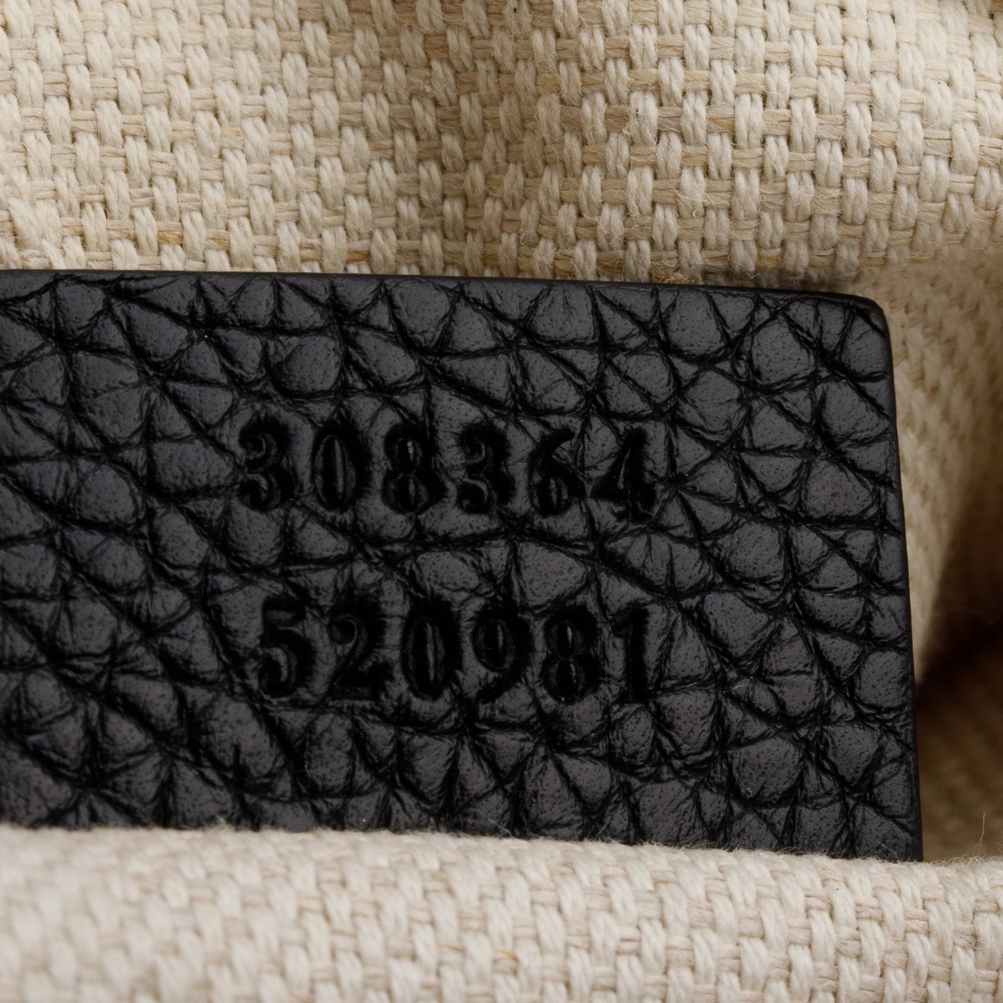 Gucci Black Pebbled Calfskin Leather Small Soho Disco Bag