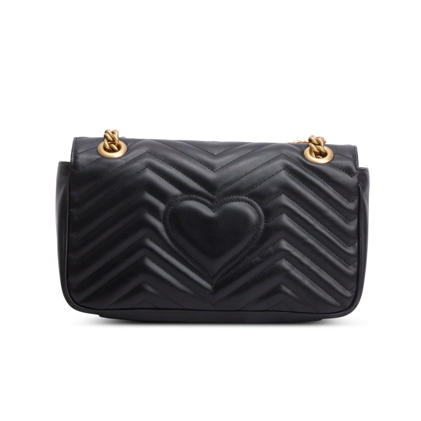 Gucci 2023 Black GG Marmont Matelasse Medium Shoulder Bag