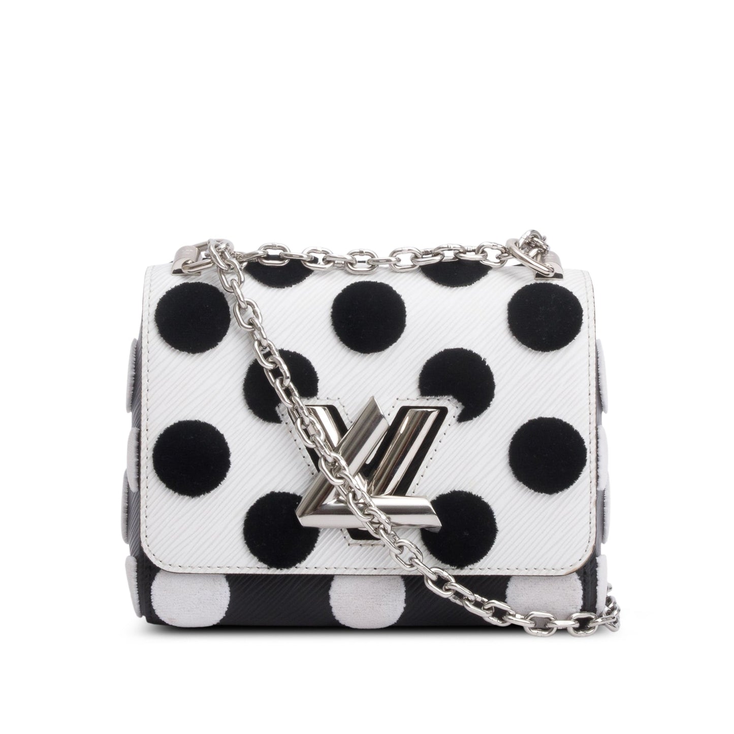 Louis Vuitton Black/White Epi Leather Polka Dots Twist PM Shoulder Bag