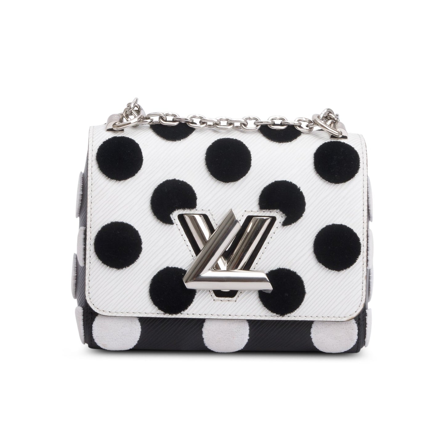 Louis Vuitton Black/White Epi Leather Polka Dots Twist PM Shoulder Bag