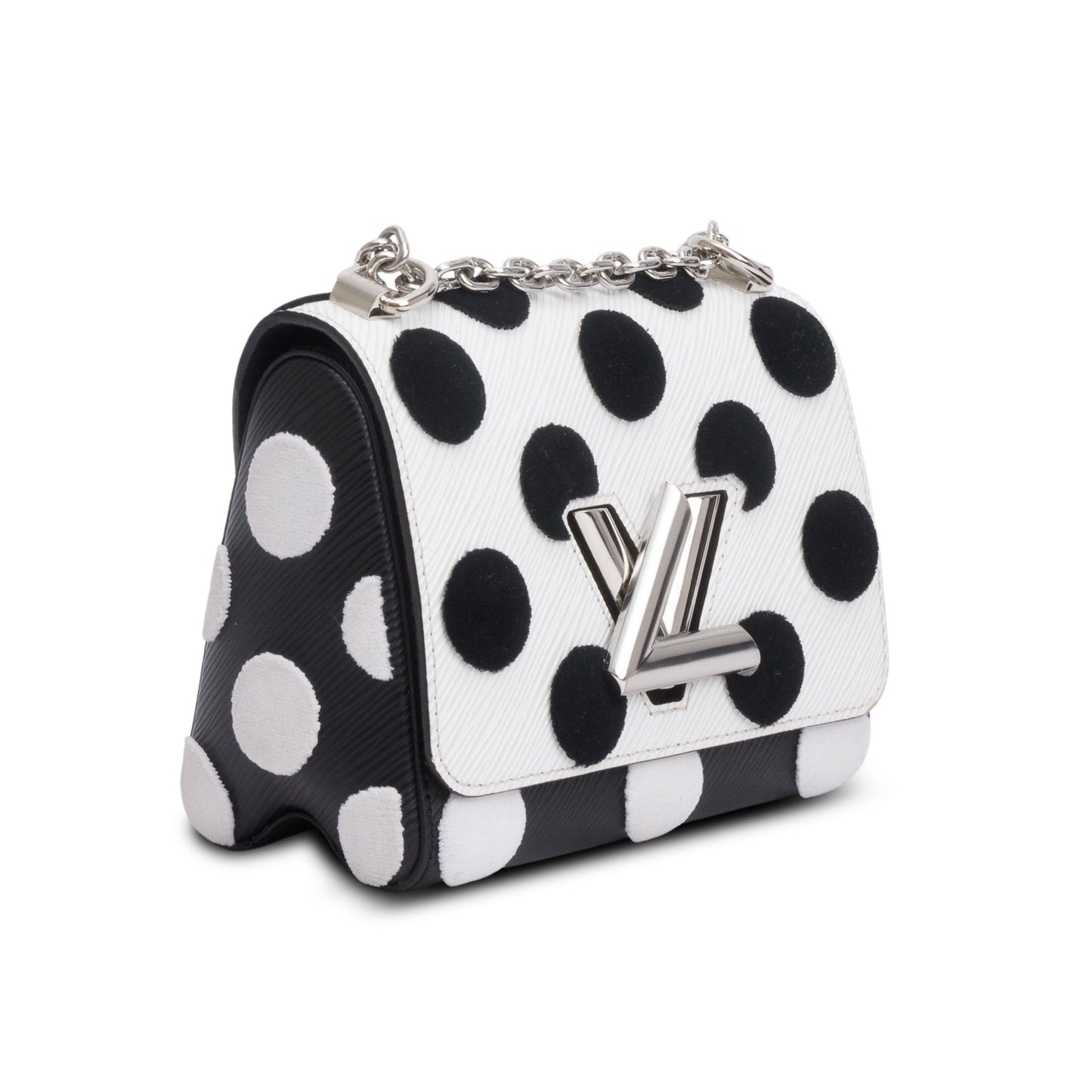 Louis Vuitton Black/White Epi Leather Polka Dots Twist PM Shoulder Bag