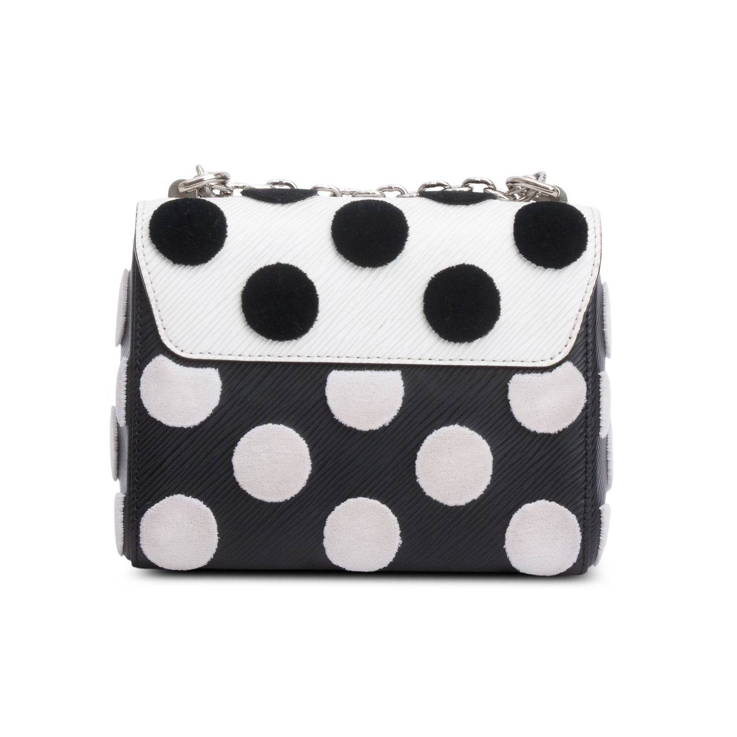 Louis Vuitton Black/White Epi Leather Polka Dots Twist PM Shoulder Bag