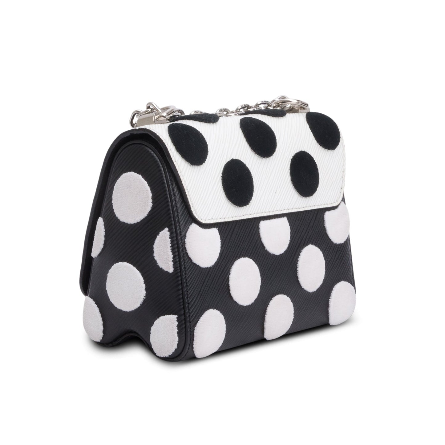 Louis Vuitton Black/White Epi Leather Polka Dots Twist PM Shoulder Bag