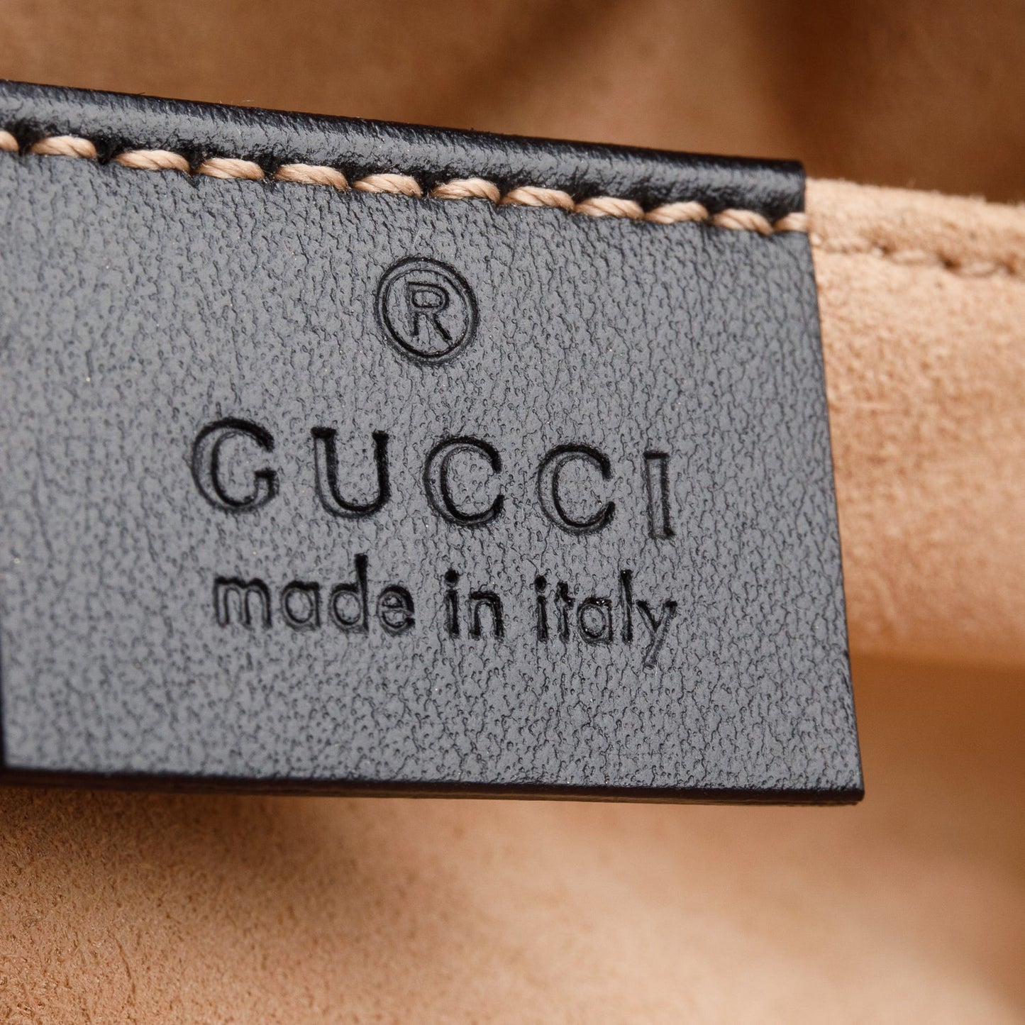 Gucci Black Calfskin Matelasse Mini GG Marmont Chain Shoulder Bag