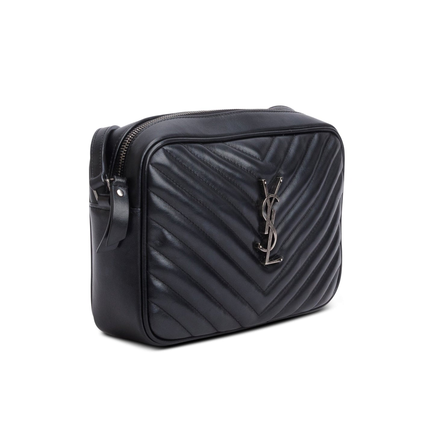 Saint Laurent 2020 Black Quilted Leather Lou Camera Bag
