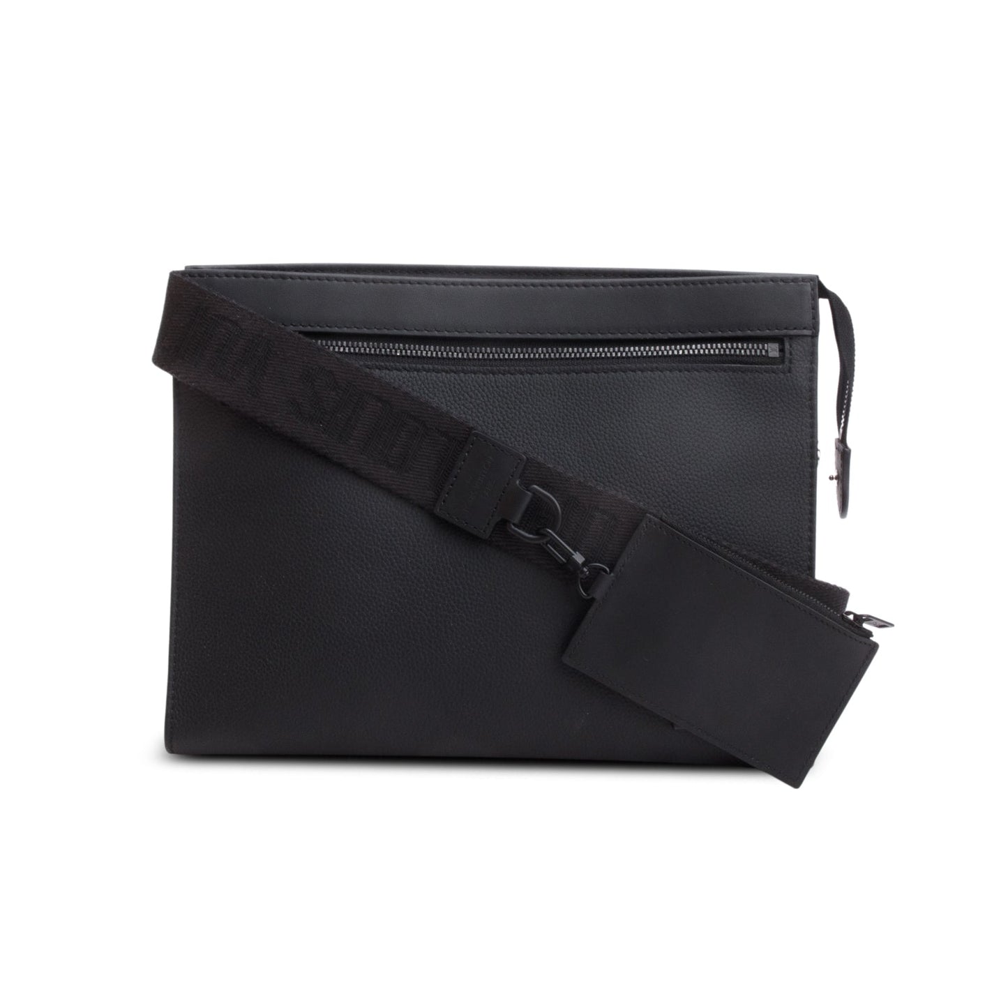 Louis Vuitton Black LV Aerogram Calfskin Leather Messenger Voyage