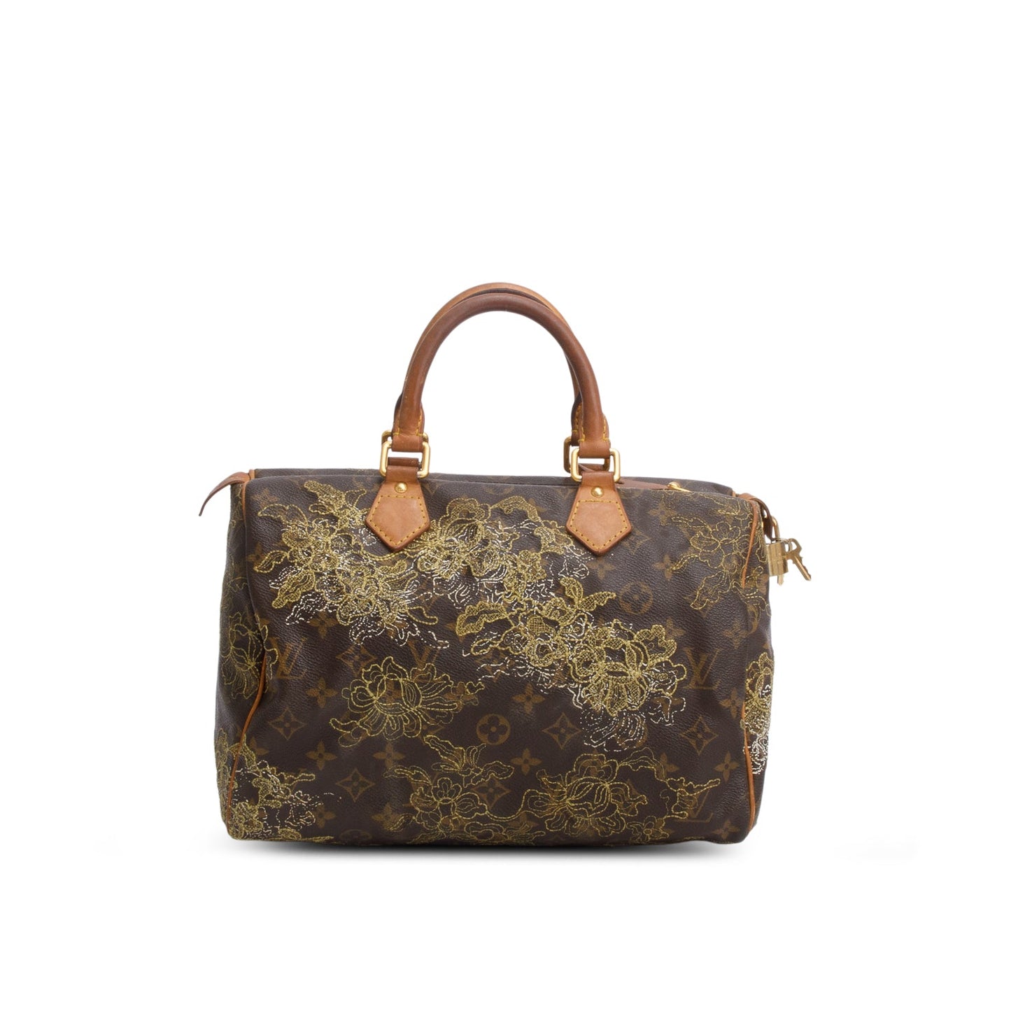 Louis Vuitton Gold Monogram Dentelle Speedy 30