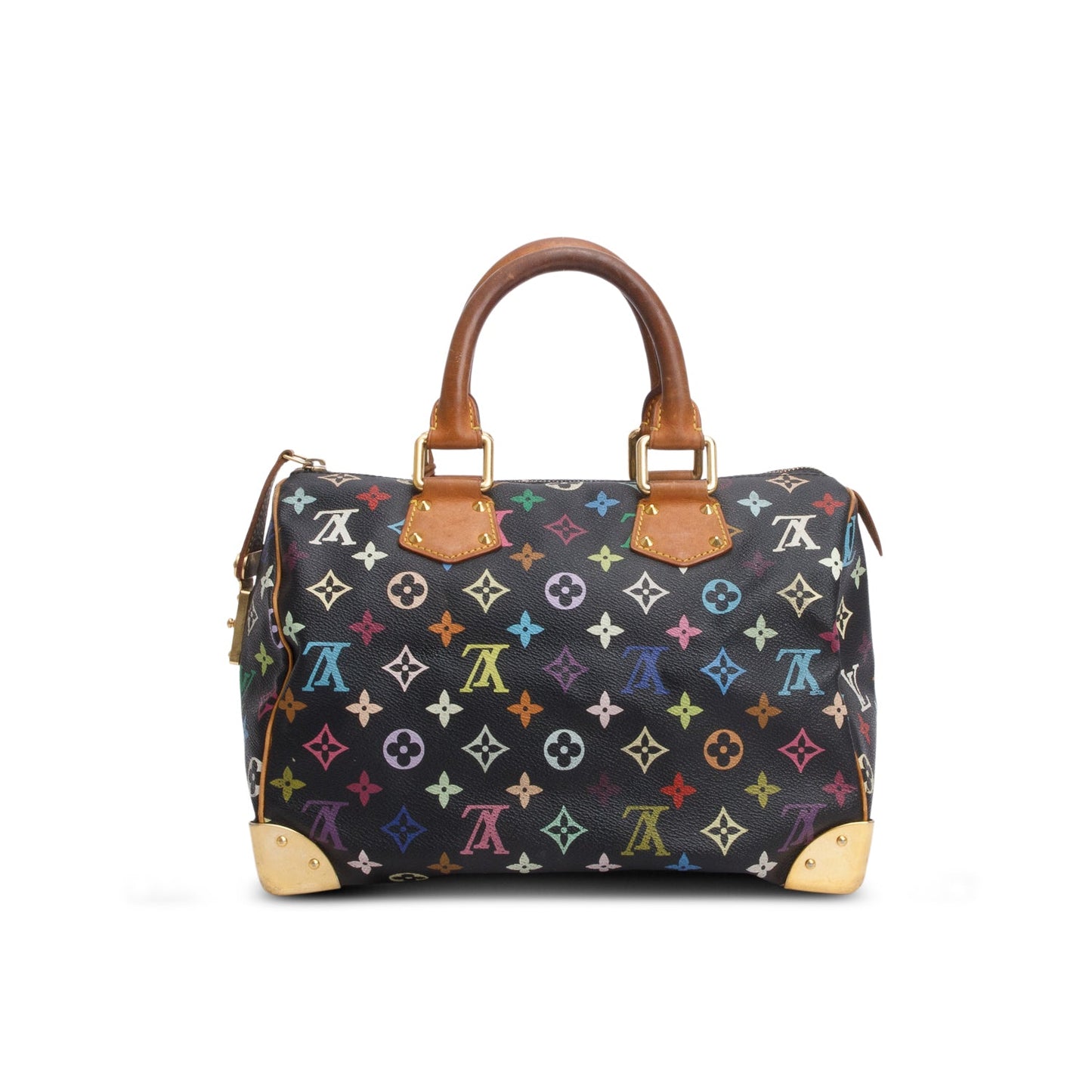 Louis Vuitton Black Monogram Multicolor Speedy 30