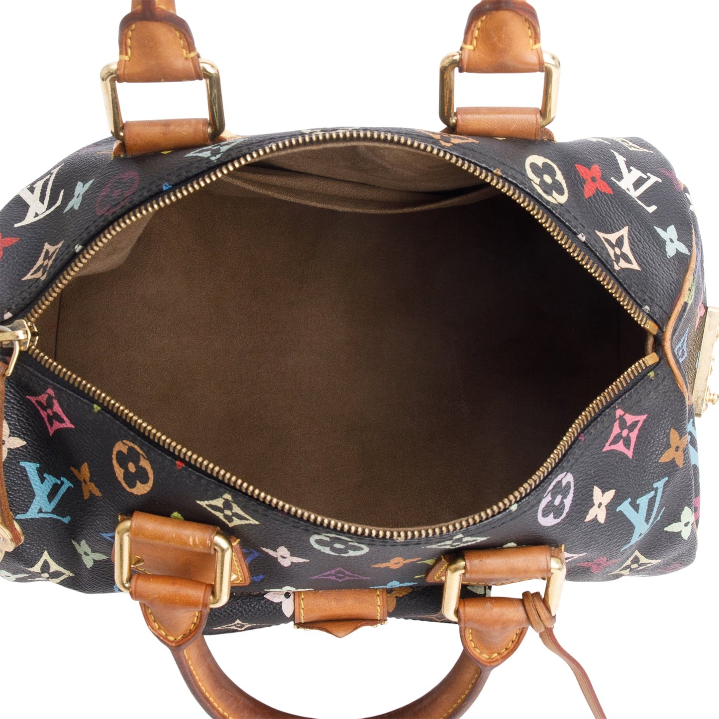 Louis Vuitton Black Monogram Multicolor Speedy 30