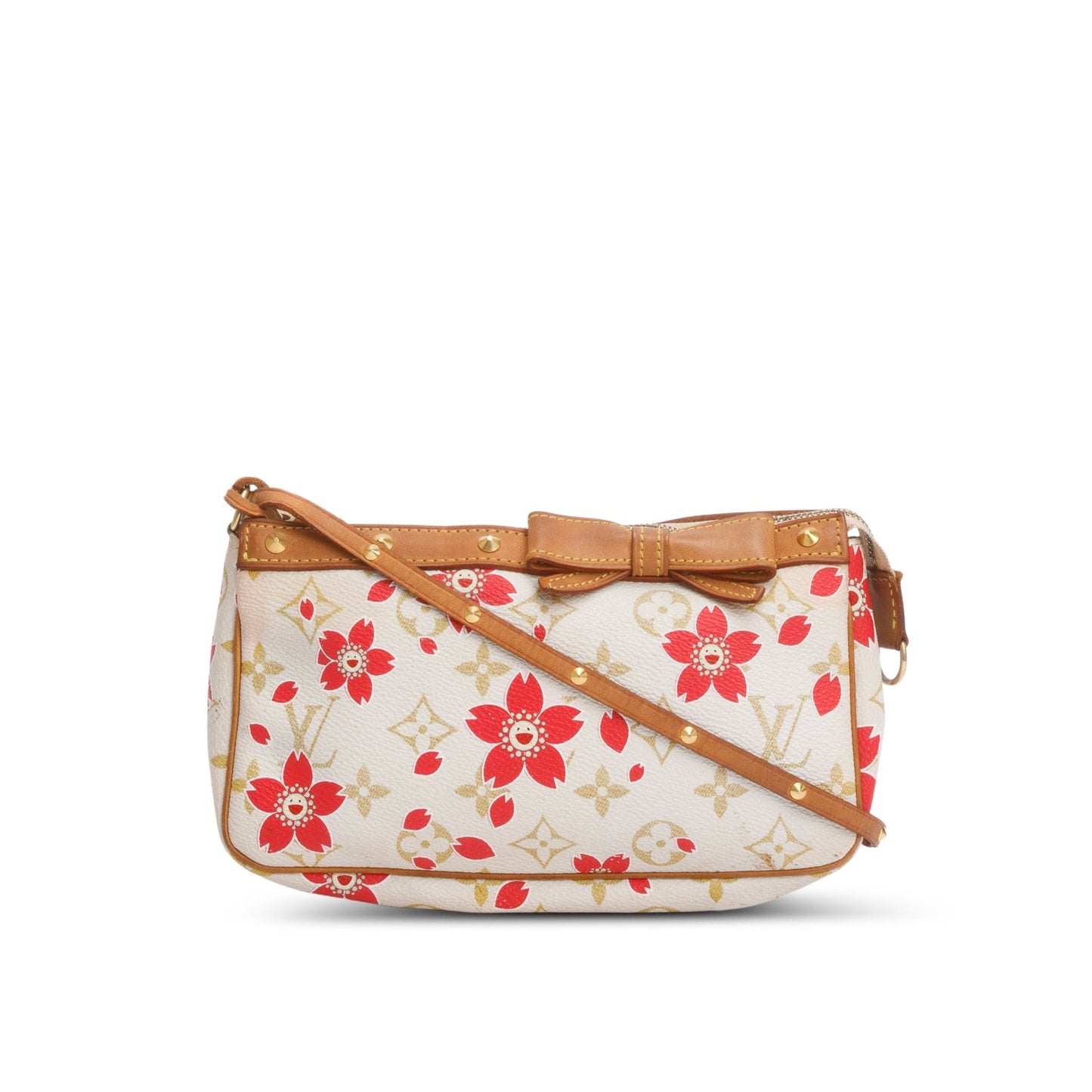 Louis Vuitton White Monogram Cherry Blossom Pochette Accessoires