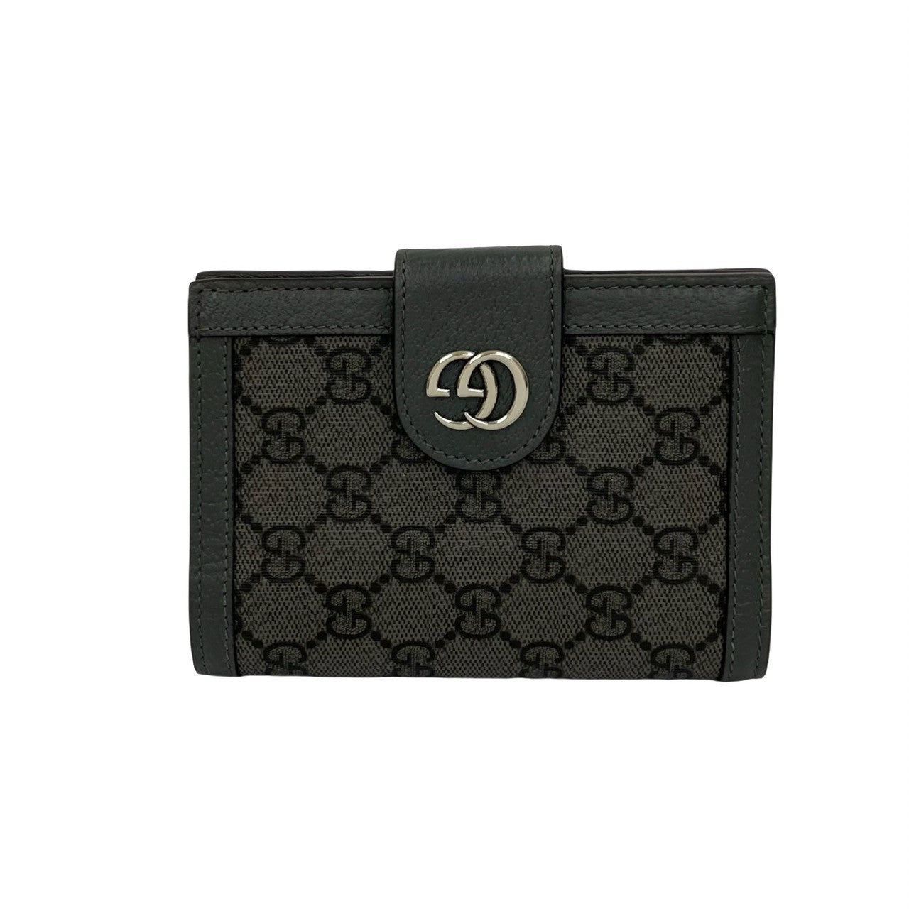 GUCCI Bifold Wallet leather gray