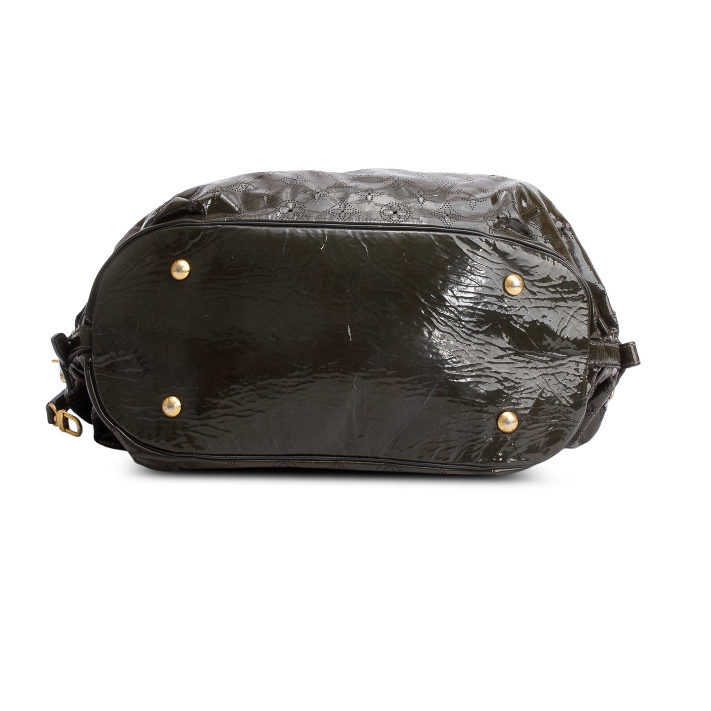Louis Vuitton Green Patent Leather Mahina XL Hobo