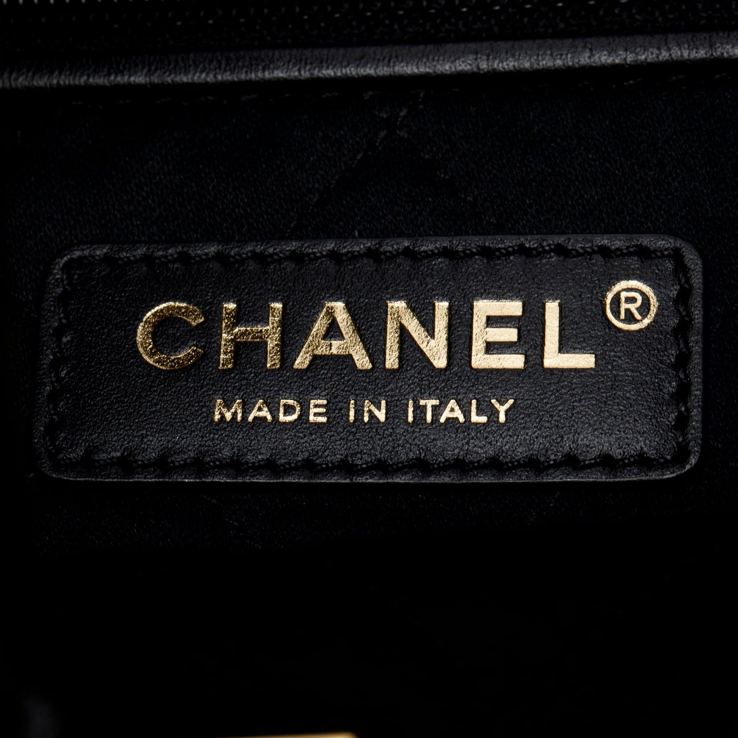 Chanel Black Shiny Calfskin Quilted Small Chanel 22